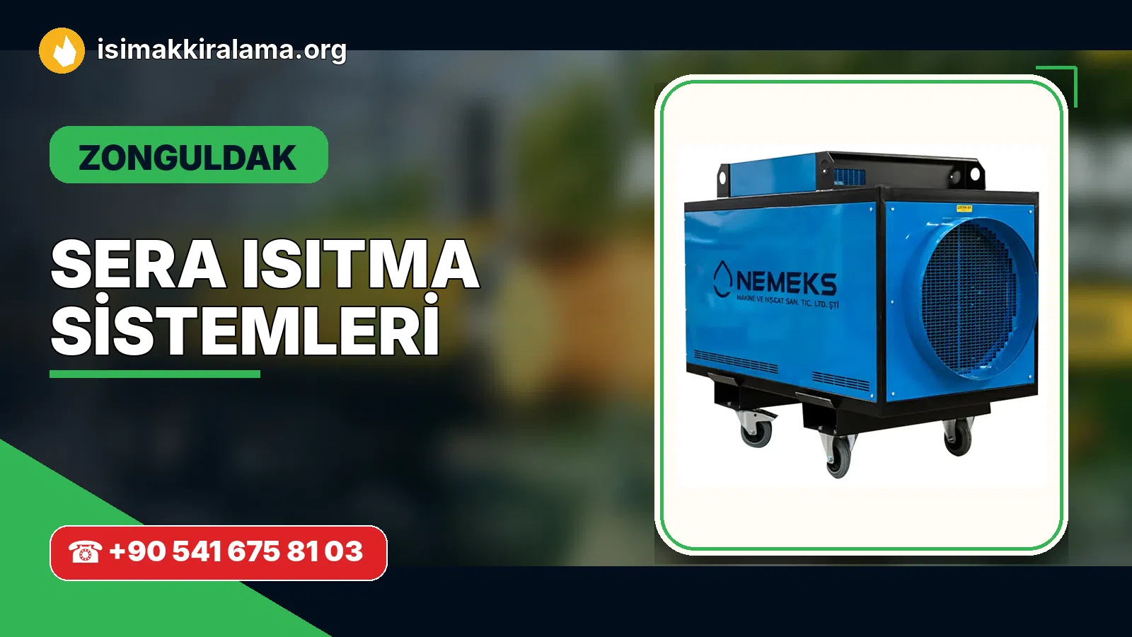 Zonguldak sera ısıtma sistemleri uygulama ve cihaz planlaması