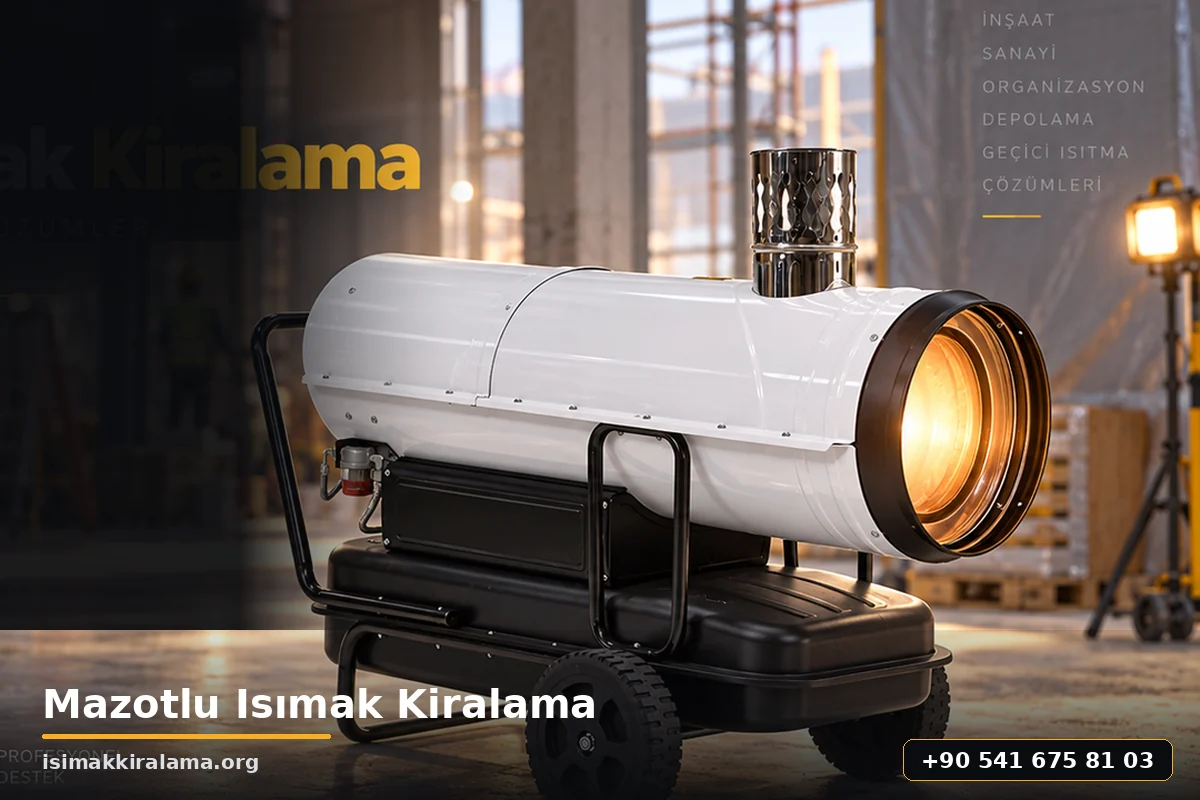 Batman, Bitlis ve Manisa şantiye ve depo için mazotlu Isımak yerleşim planı